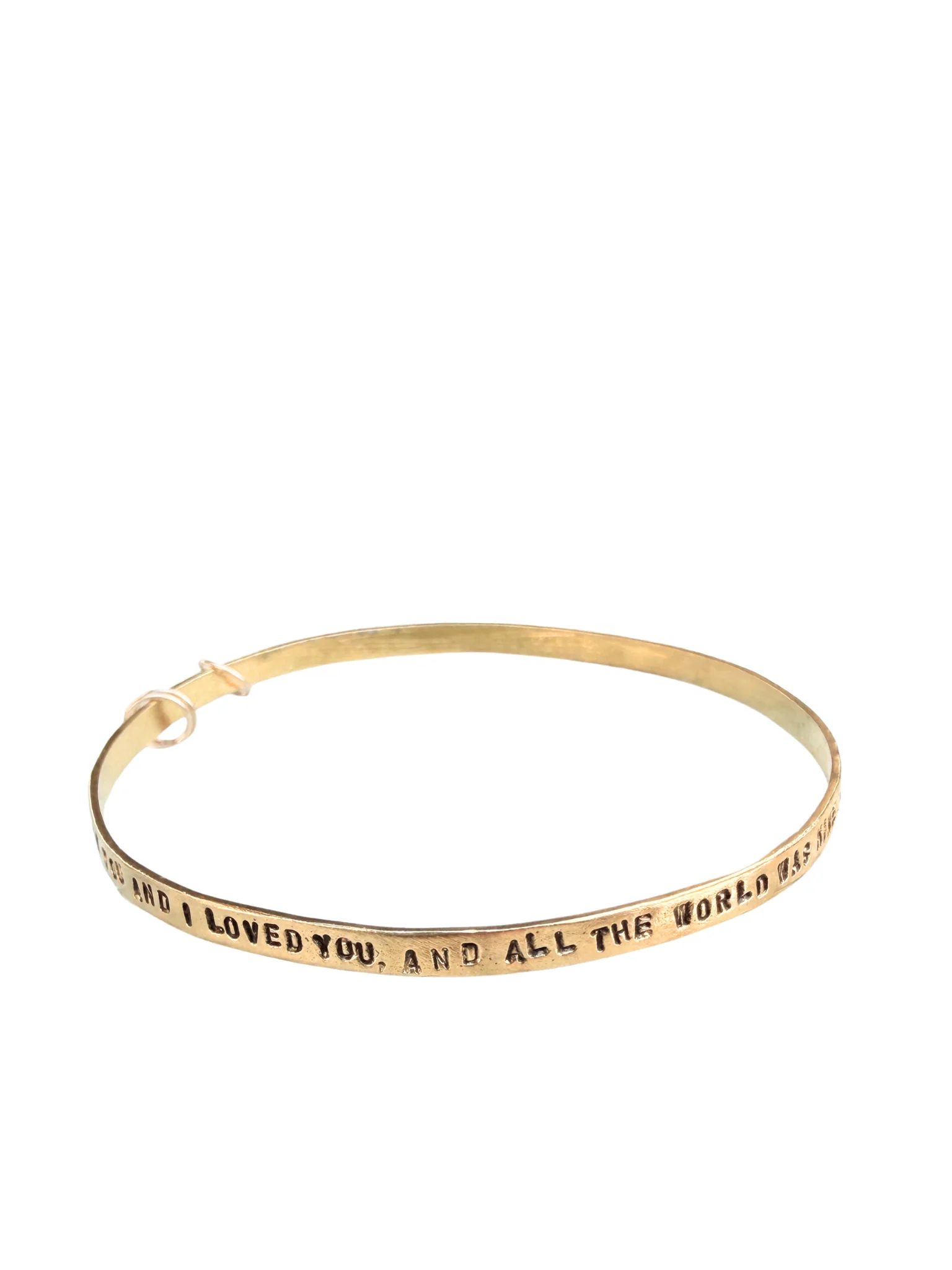 “And All the World Was Mine” Gold Bracelet - Image 4