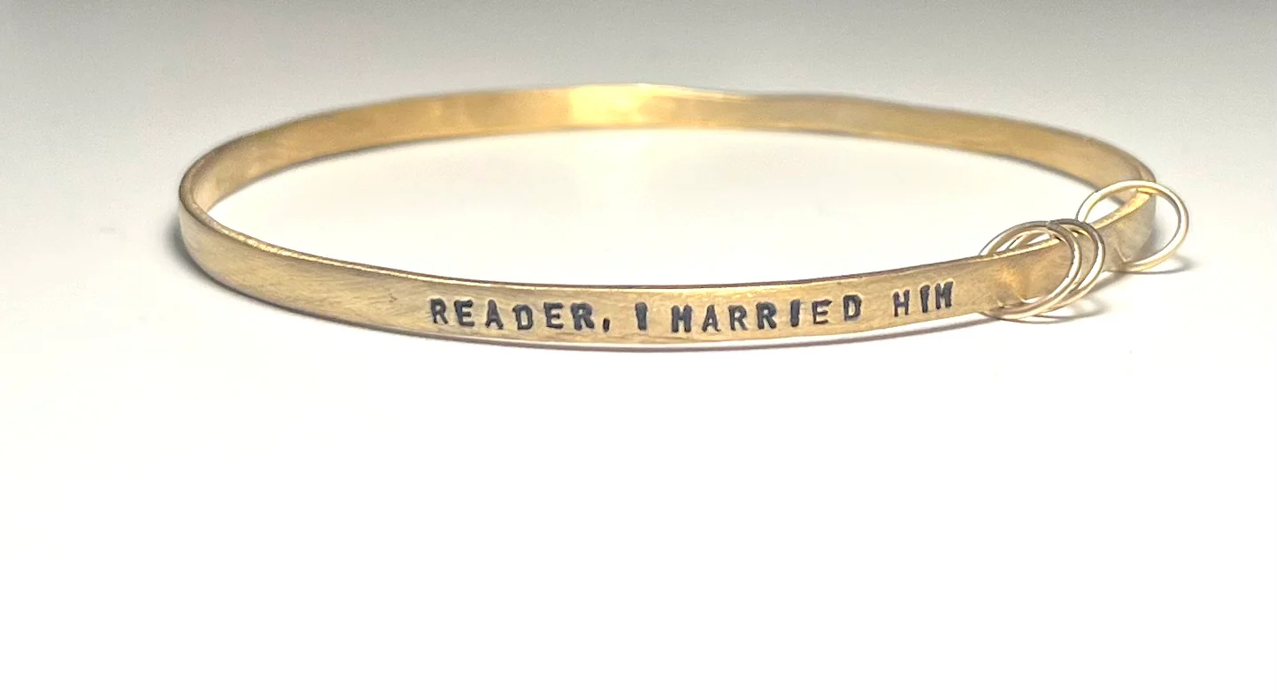 Reader, I Married Him Gold Brontë Bracelet - Image 3