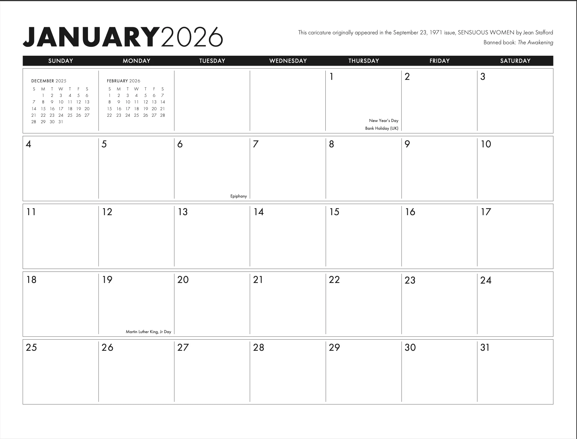 50% off David Levine 2026 Calendar - Image 4