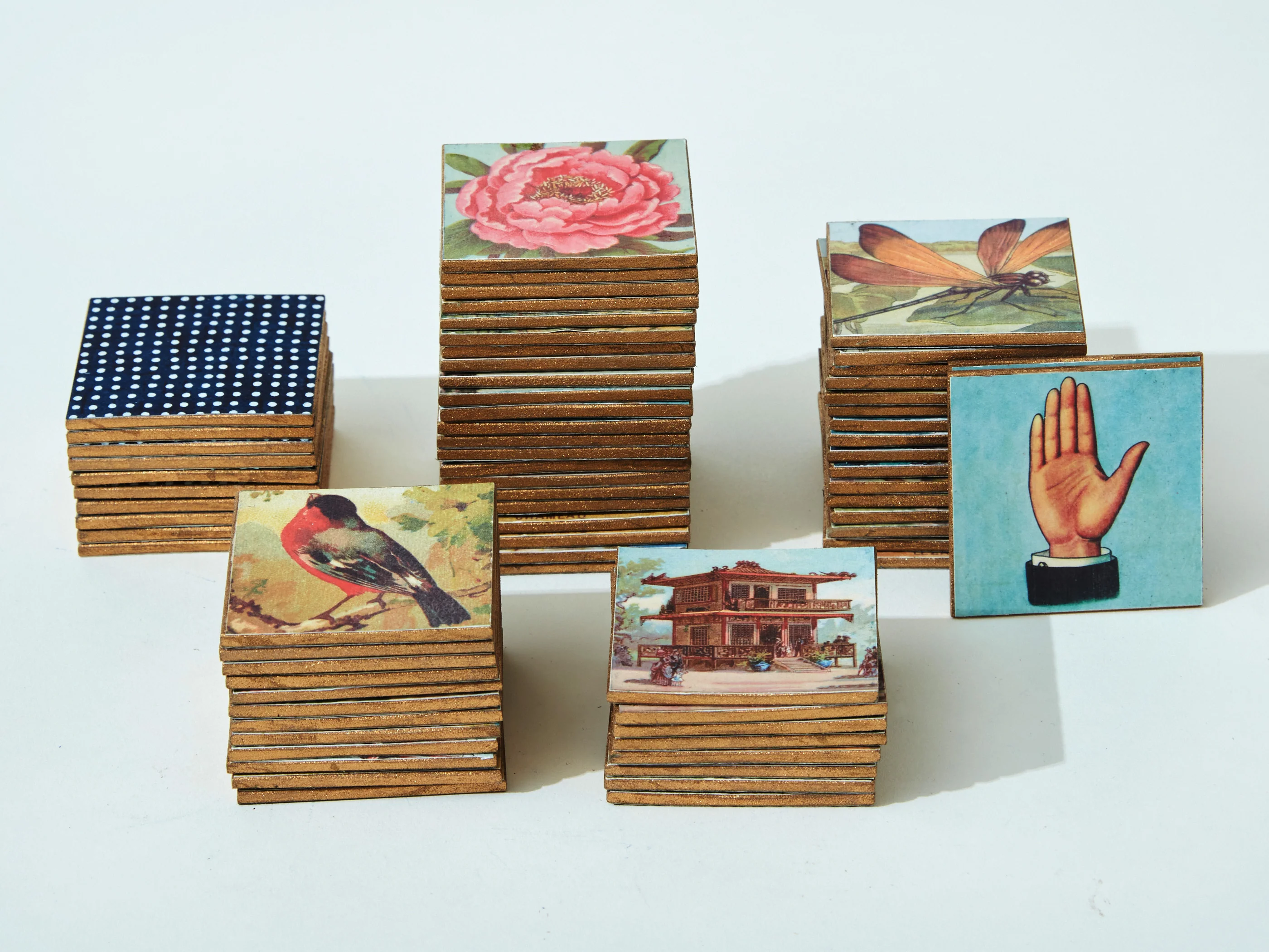 Handmade Memory Game with Vintage Imagery - Image 11