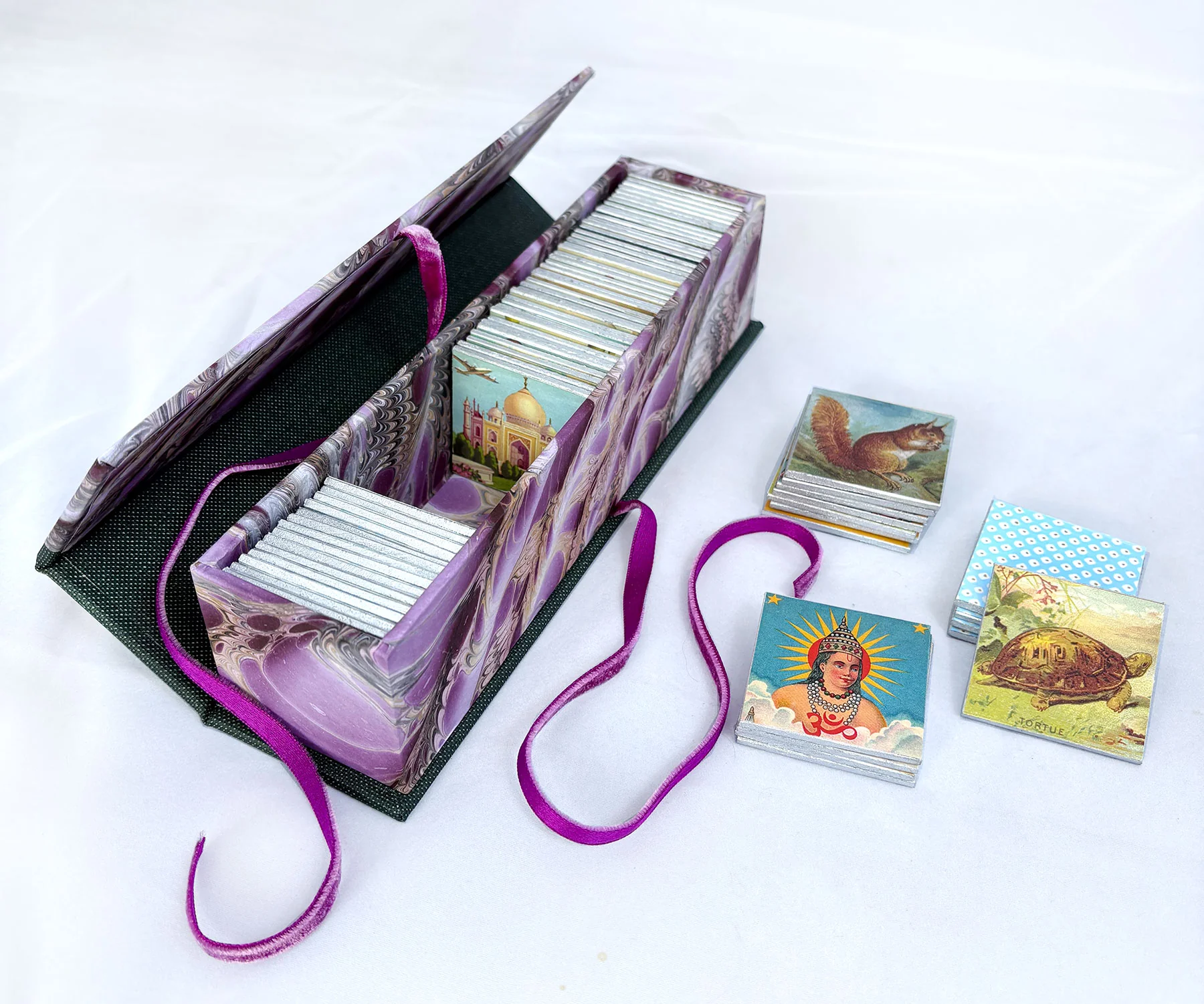 Handmade Memory Game with Vintage Imagery - Image 12