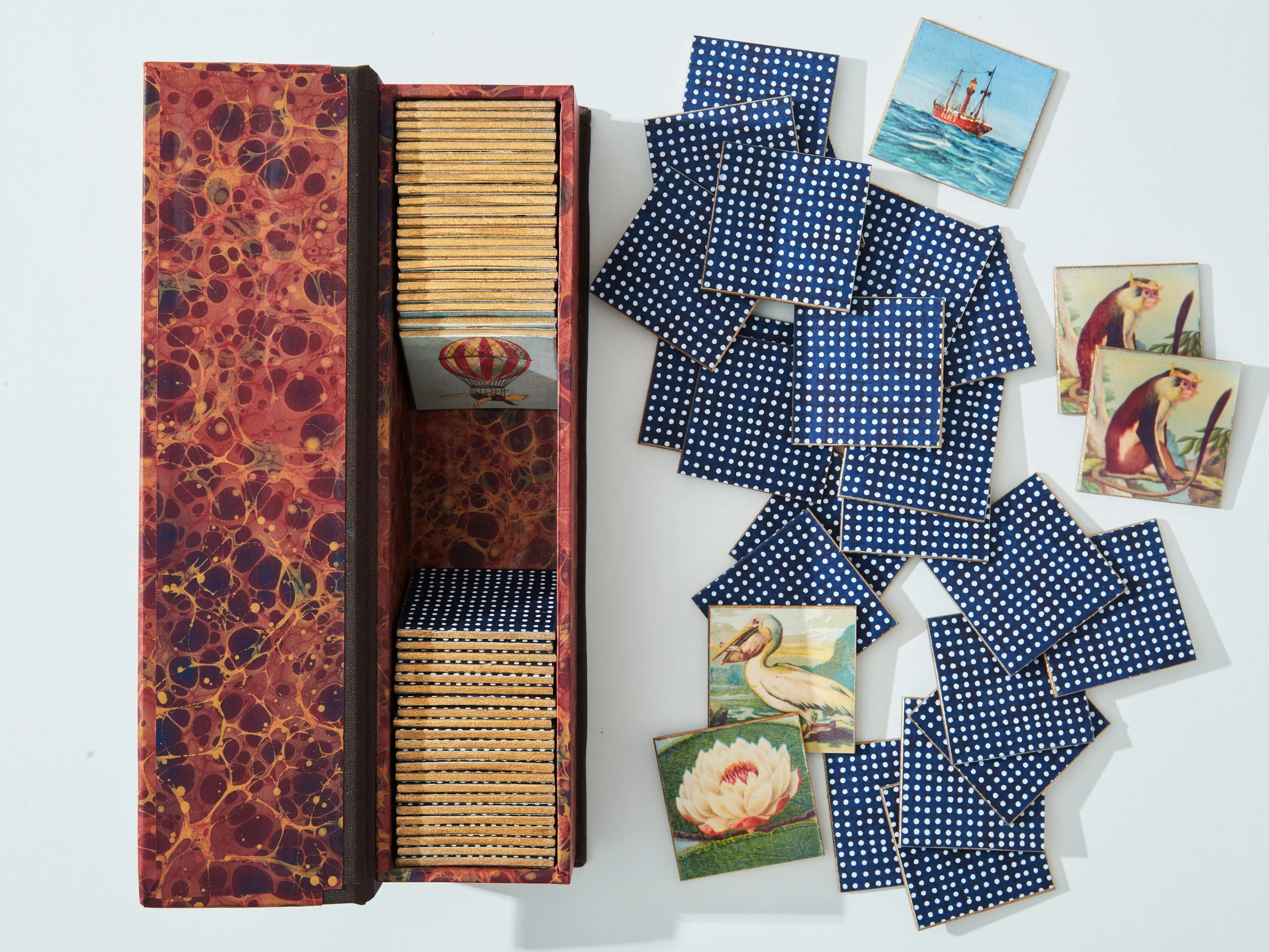 Handmade Memory Game with Vintage Imagery - Image 14