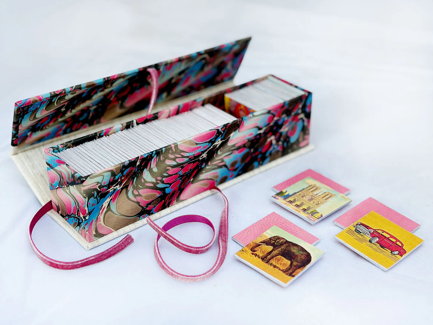 Handmade Memory Game with Vintage Imagery - Image 17