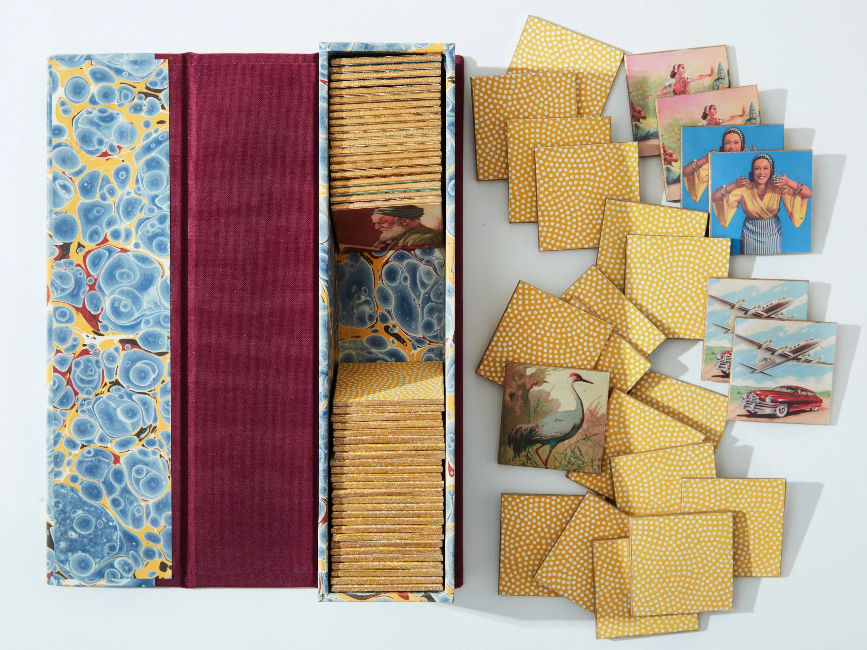 Handmade Memory Game with Vintage Imagery - Image 23