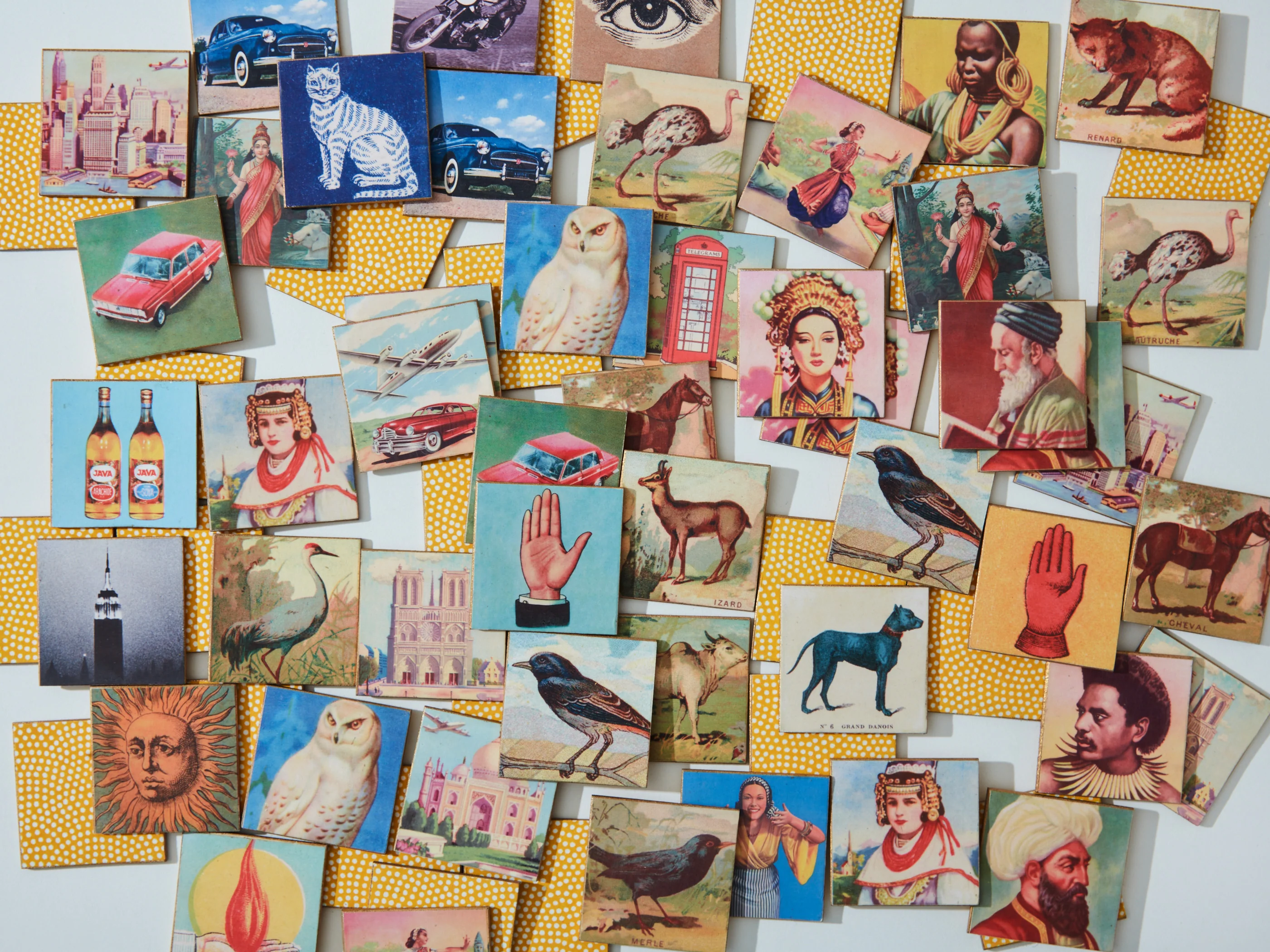 Handmade Memory Game with Vintage Imagery - Image 24