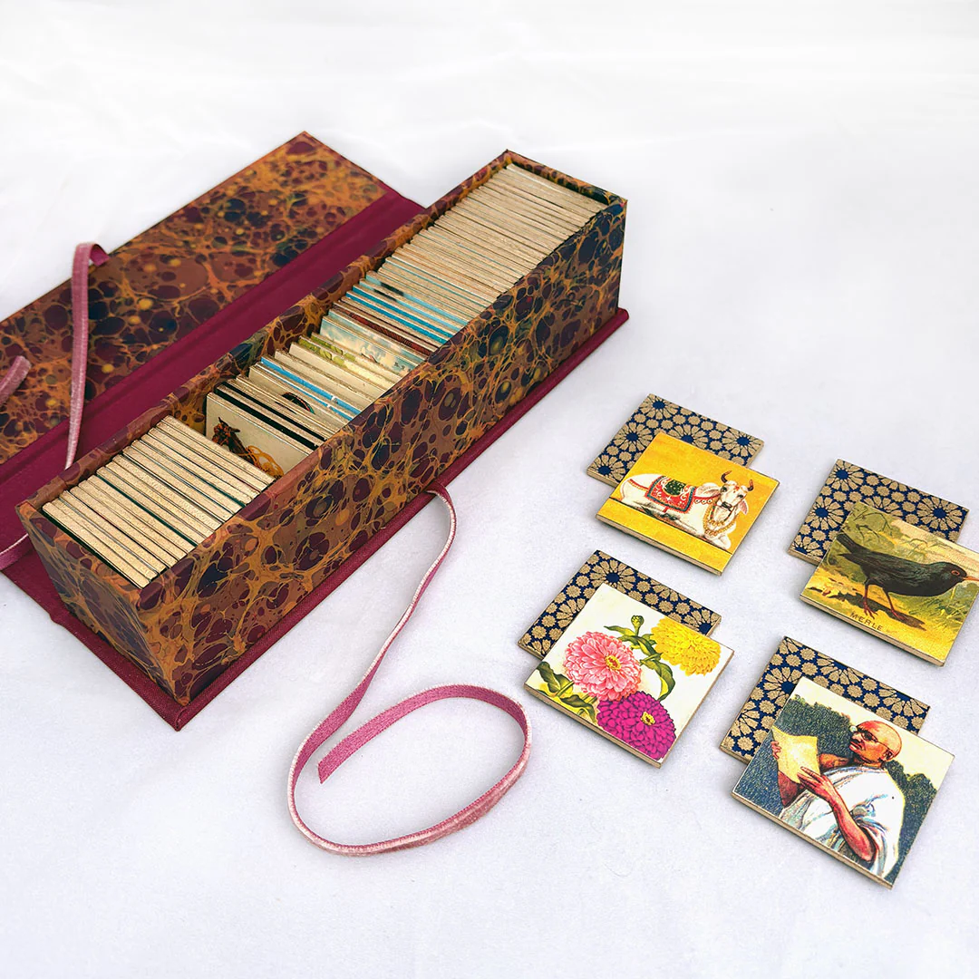 Handmade Memory Game with Vintage Imagery - Image 25