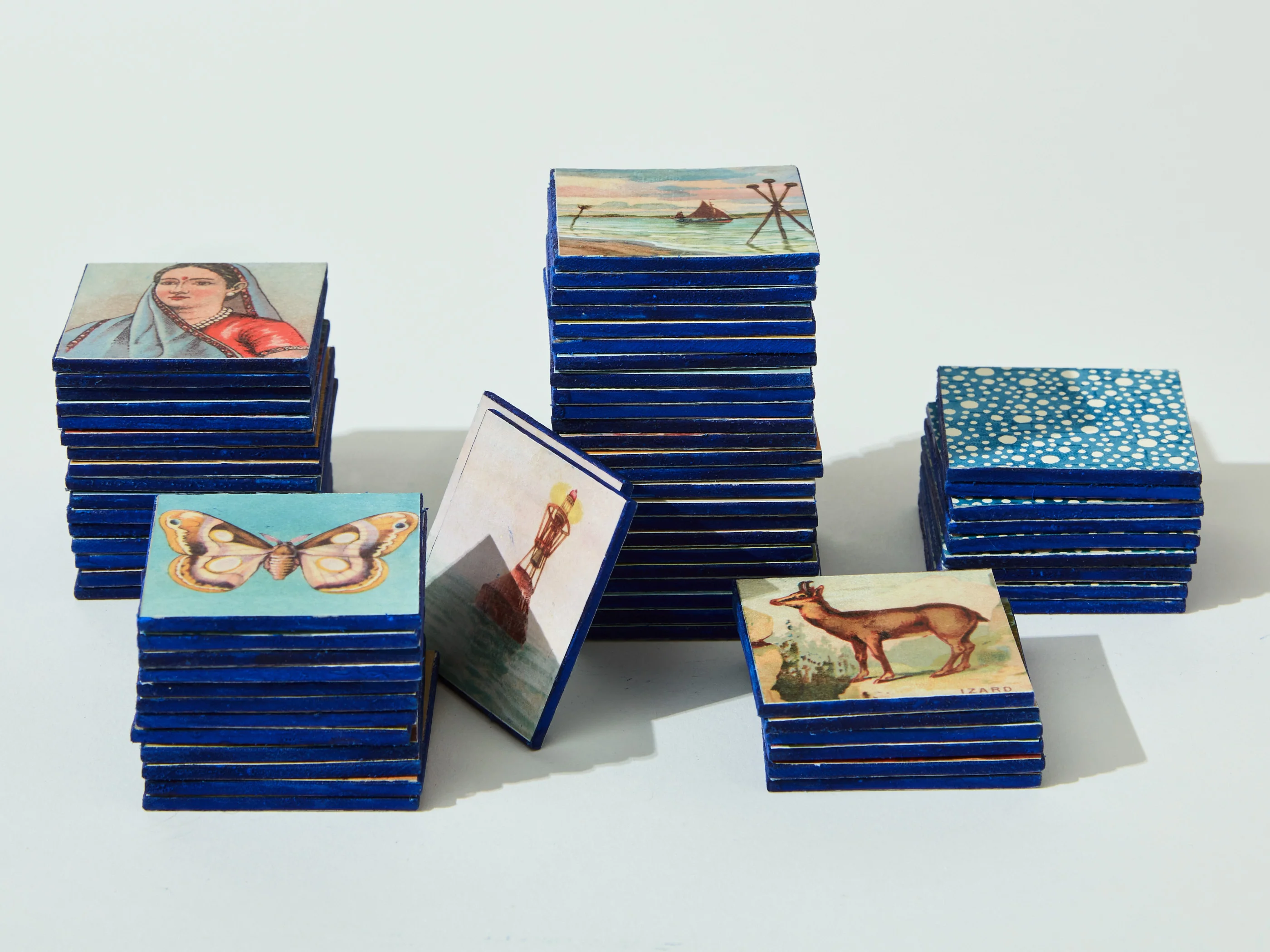 Handmade Memory Game with Vintage Imagery - Image 5