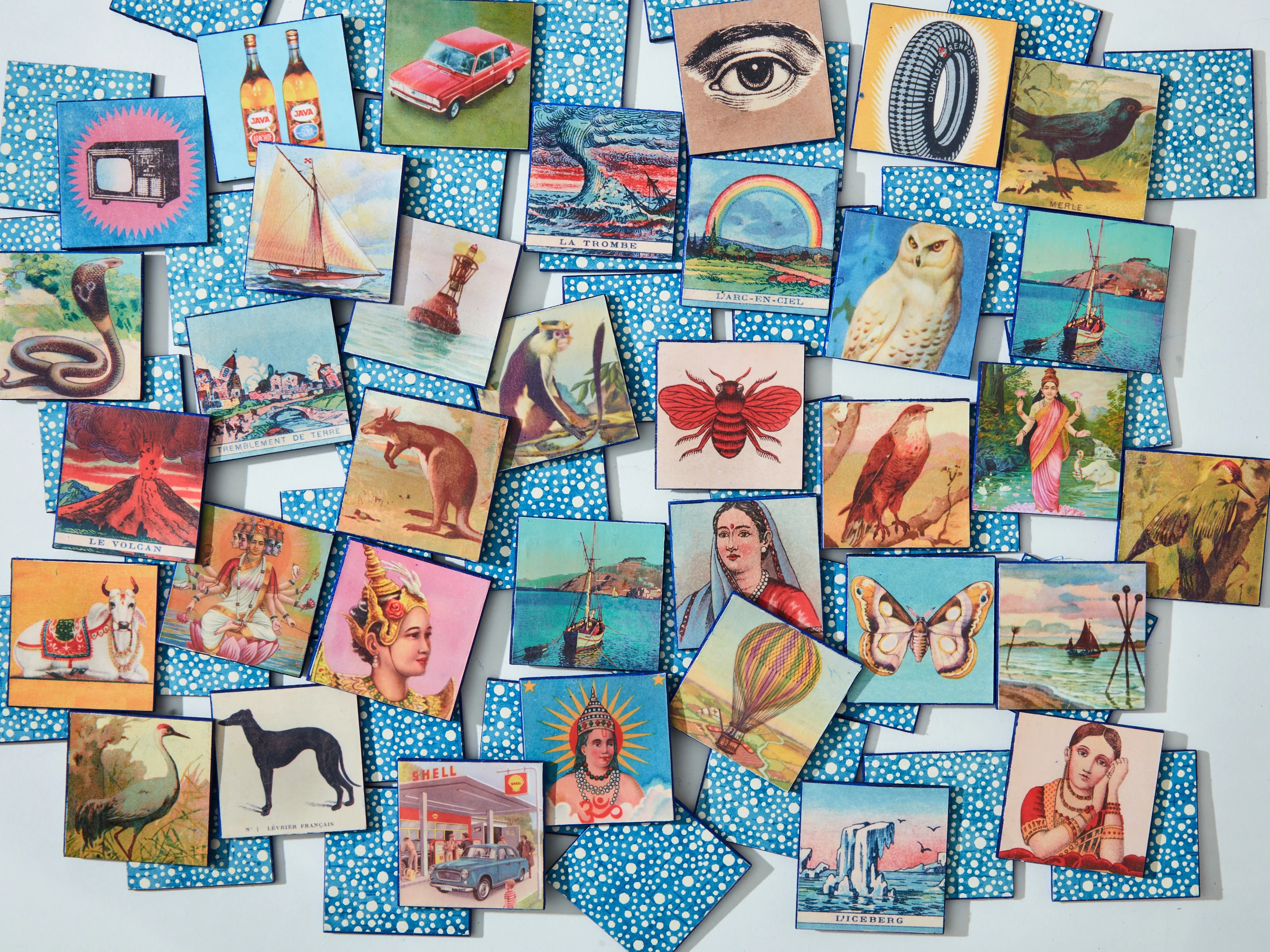 Handmade Memory Game with Vintage Imagery - Image 6