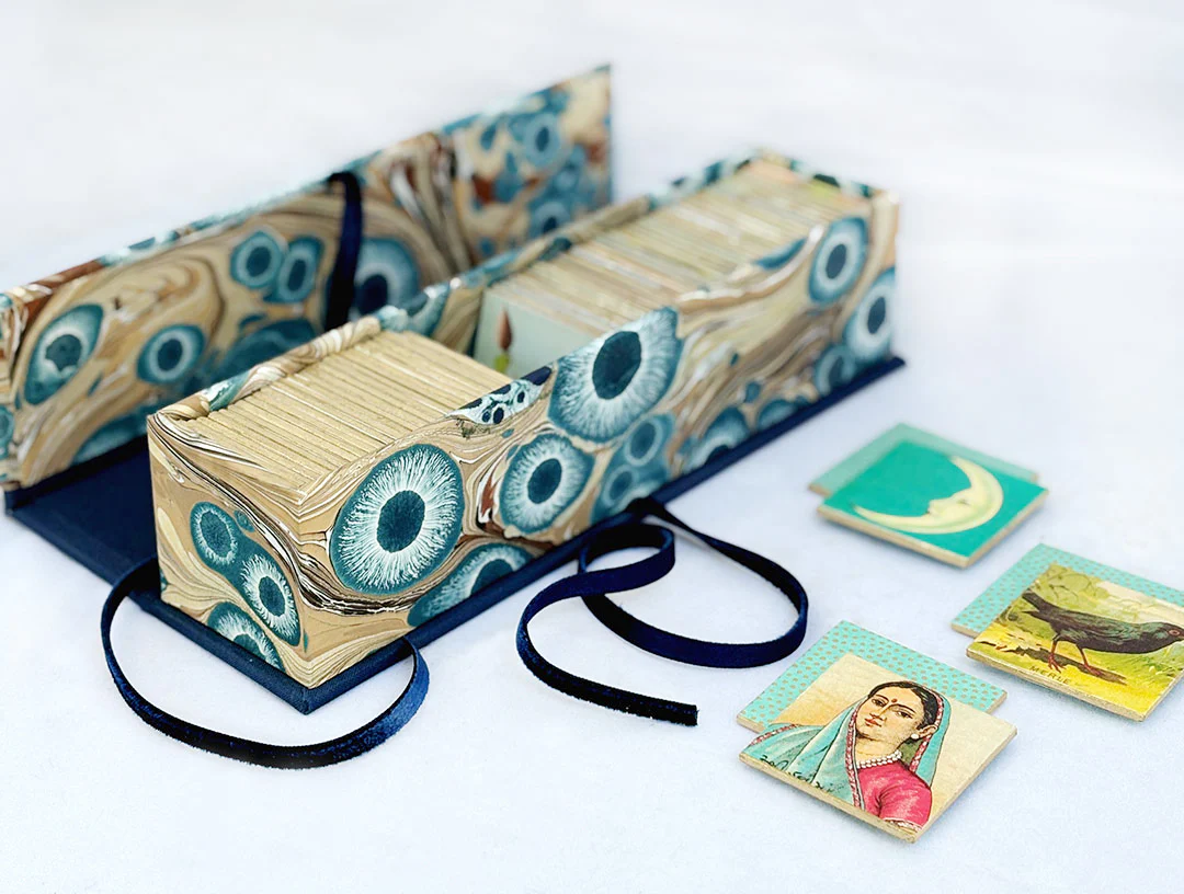 Handmade Memory Game with Vintage Imagery - Image 9