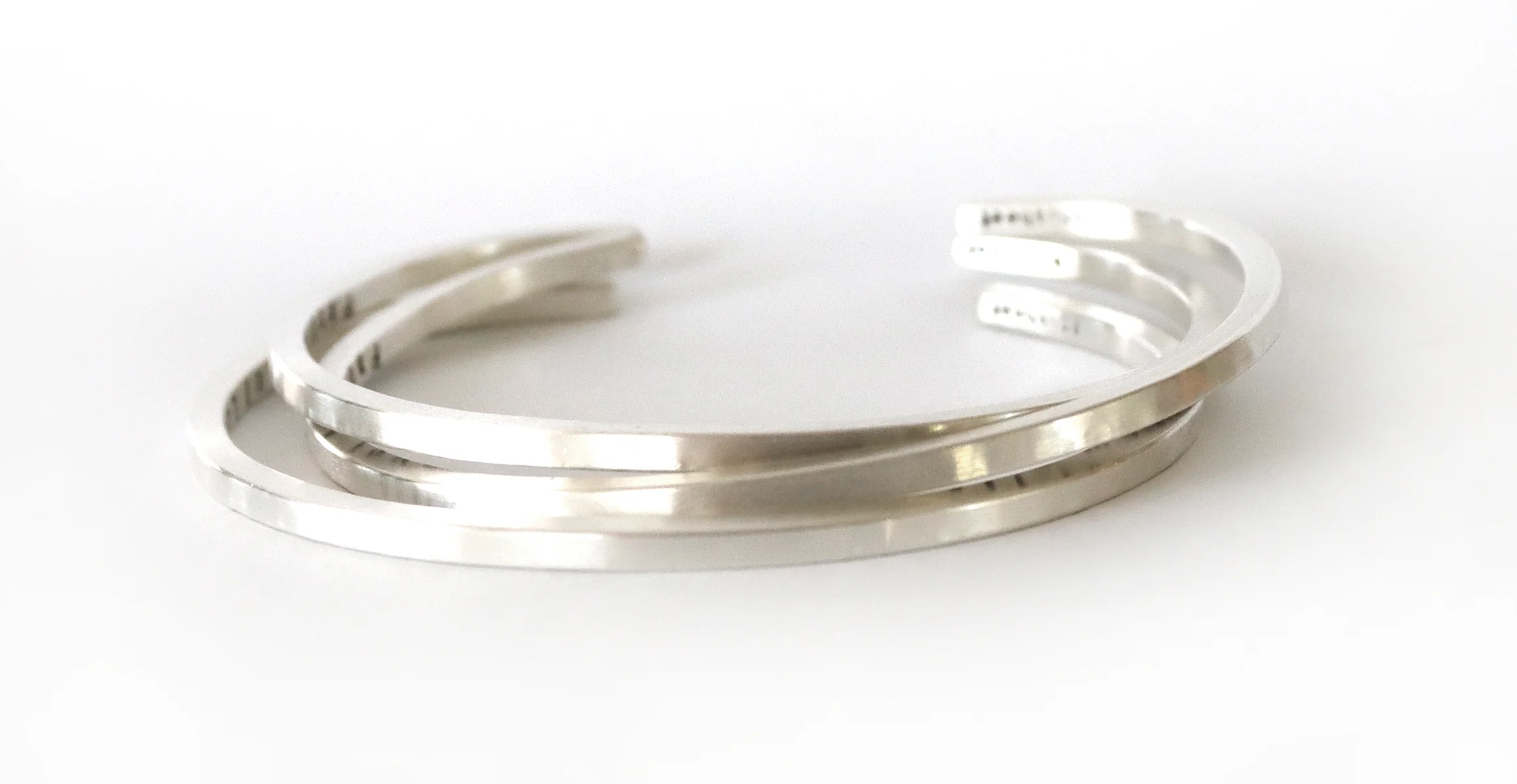 “And All the World Was Mine” Silver Bracelet - Image 2