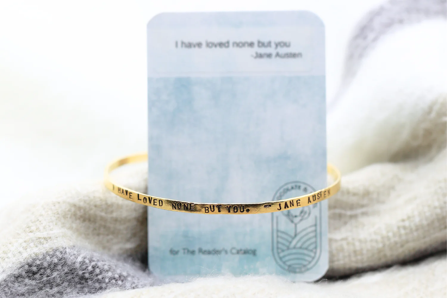 “I Have Loved None But You” Jane Austen Bracelet - Image 7