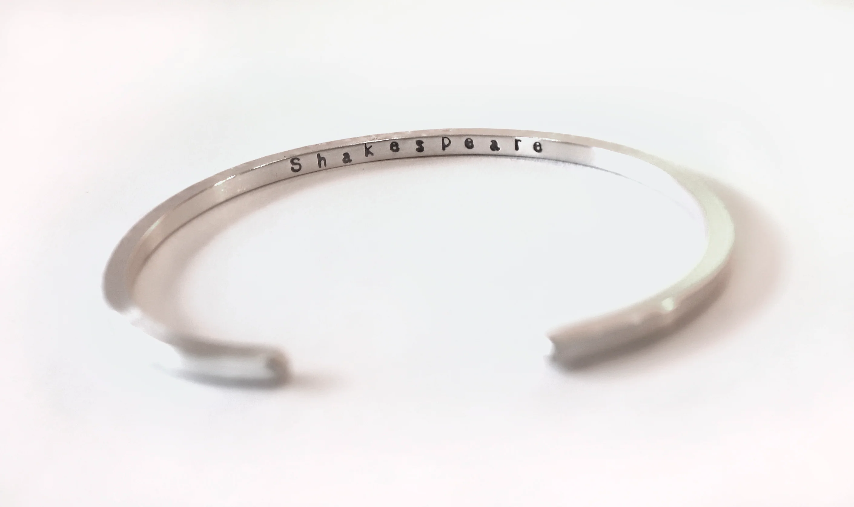 “I Wish You All the Joy” Silver Shakespeare Bracelet - Image 3