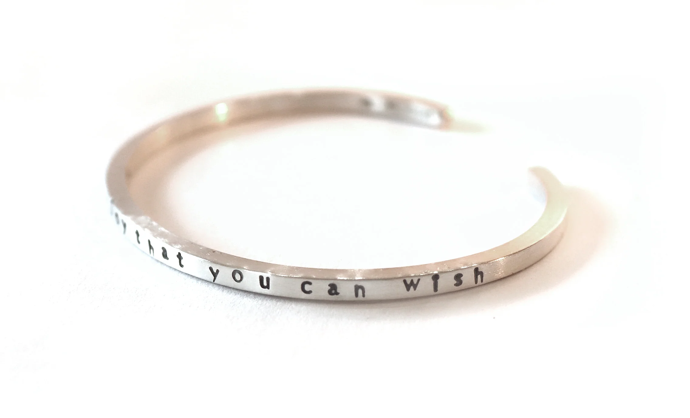 “I Wish You All the Joy” Silver Shakespeare Bracelet - Image 4