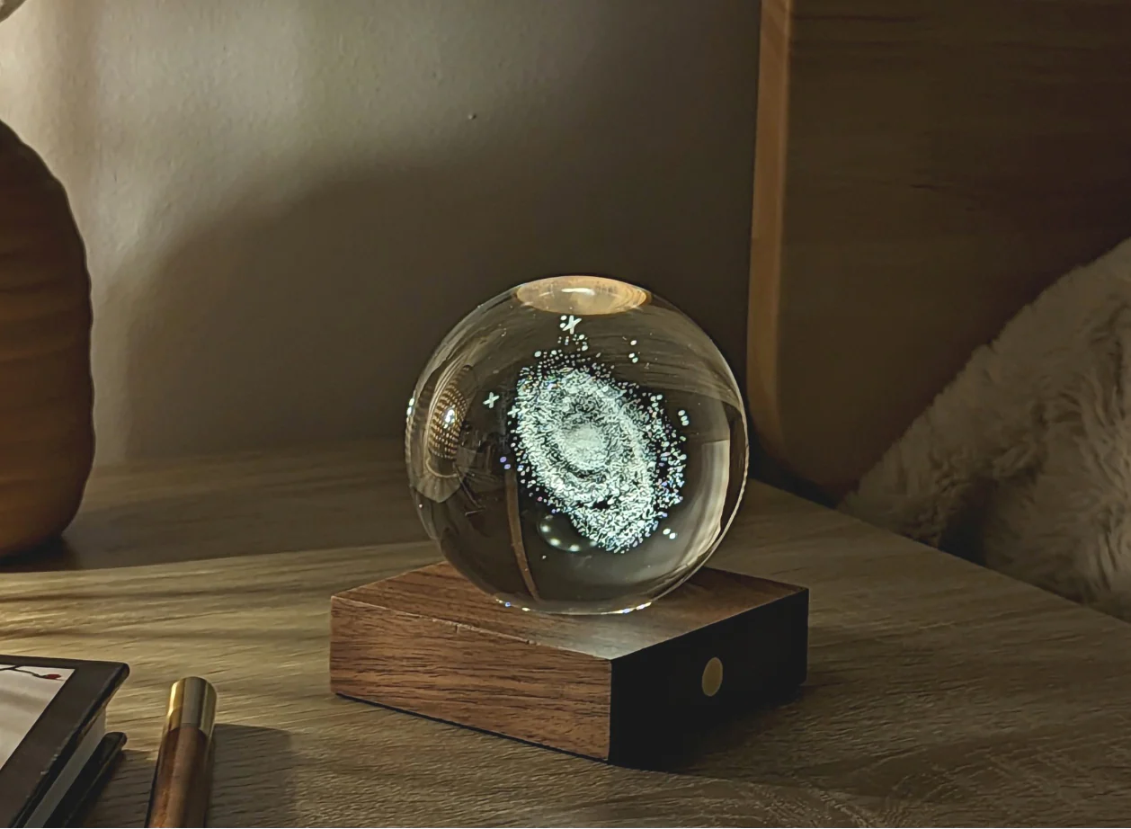 Illuminated Galaxy Crystal Ball - Image 3