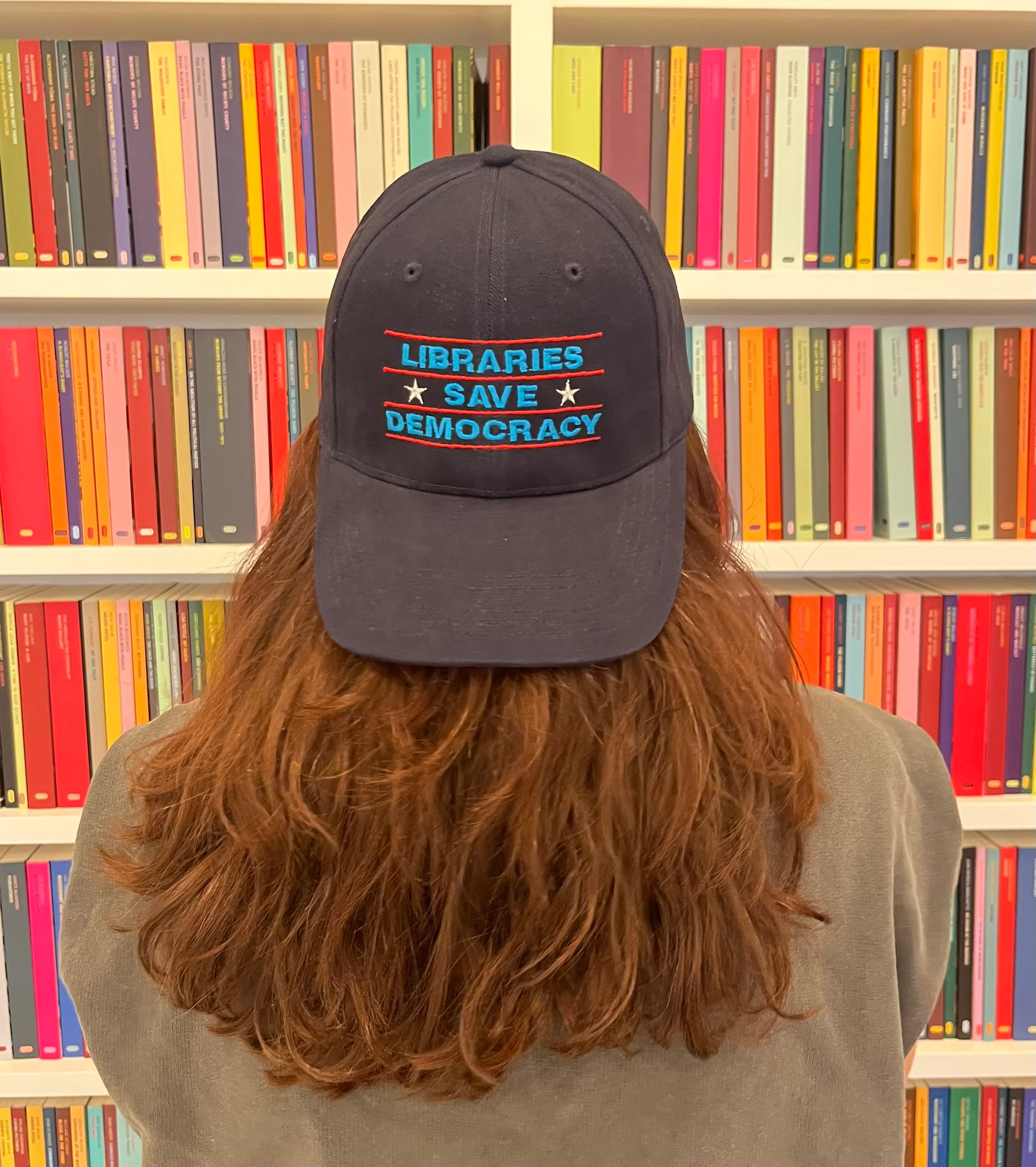 Libraries Save Democracy Baseball Cap - Image 4