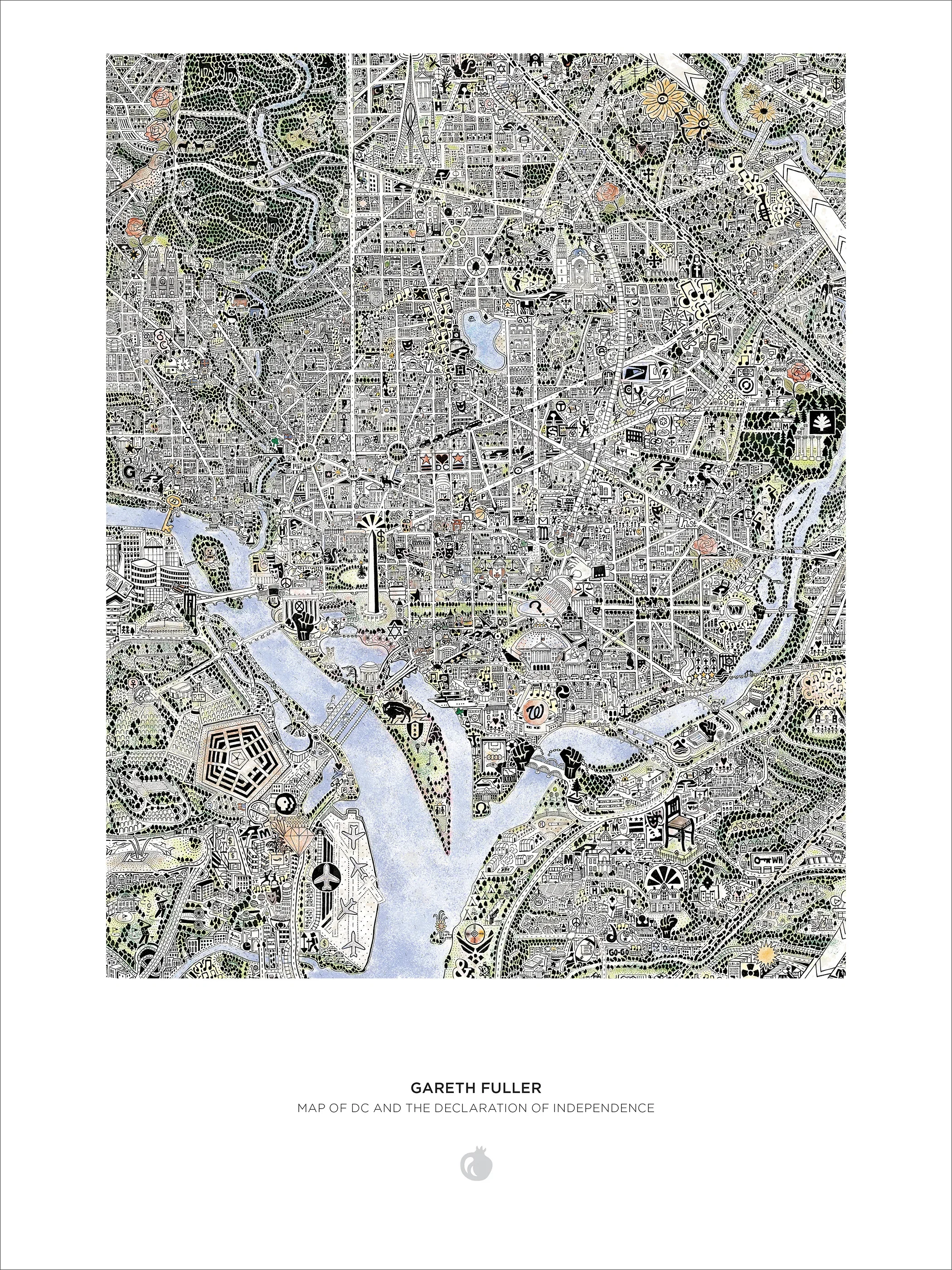 Map of DC and Declaration of Independence: 1,000-Piece Double-Sided Puzzle - Image 3