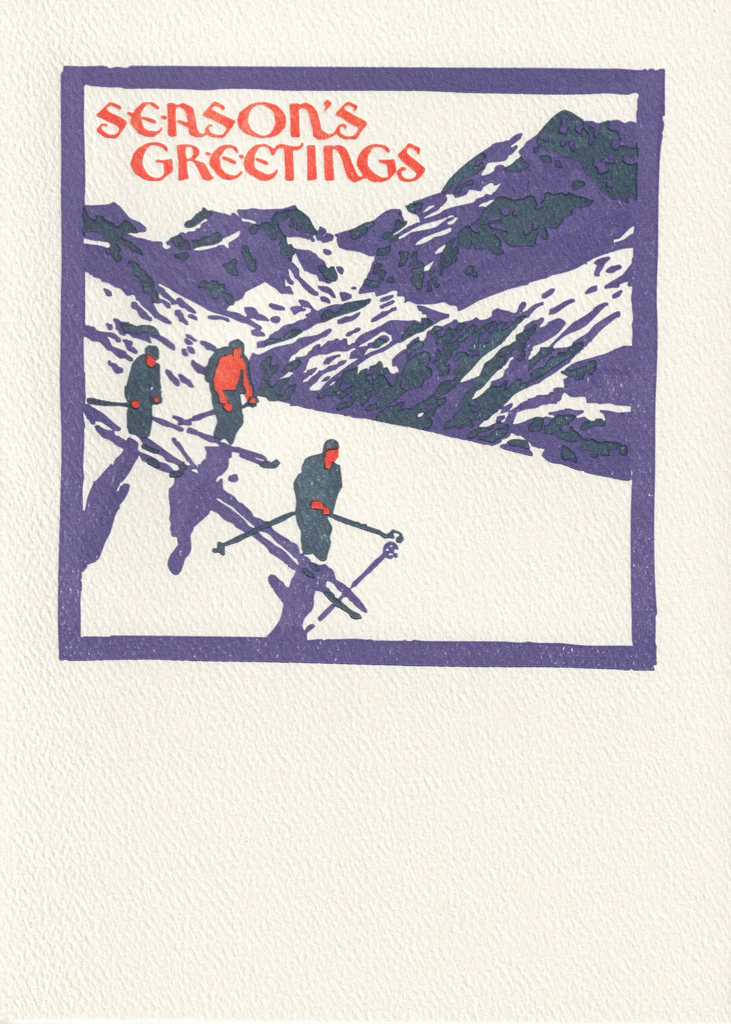 Mountain Skier Season’s Greetings