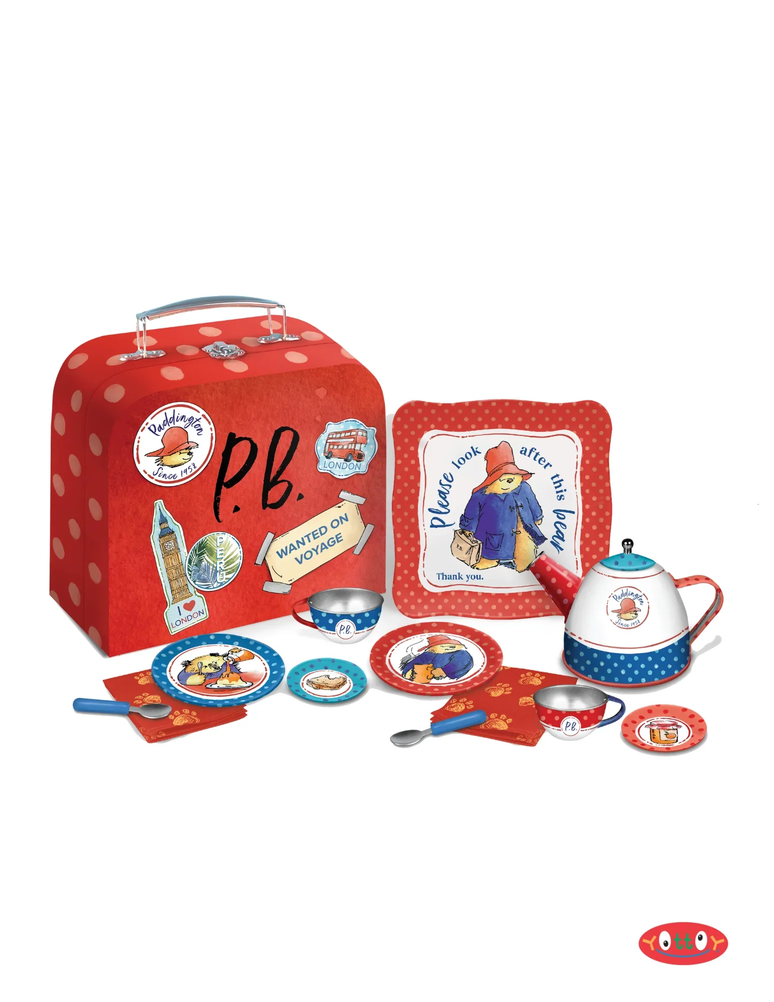 Paddington Bear and Tea Set - Image 3