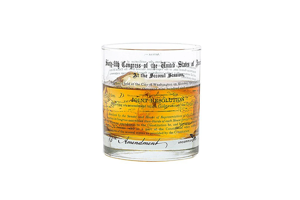 Prohibition and Repeal Amendments Rocks Glasses - Image 3