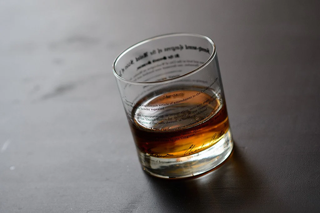 Prohibition and Repeal Amendments Rocks Glasses - Image 4