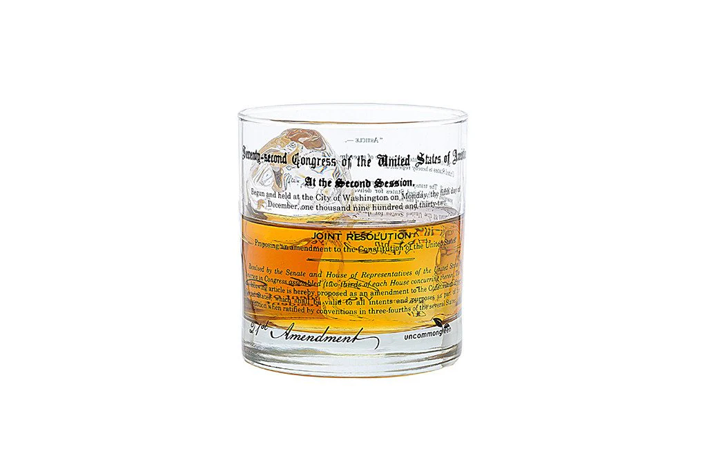 Prohibition and Repeal Amendments Rocks Glasses - Image 5