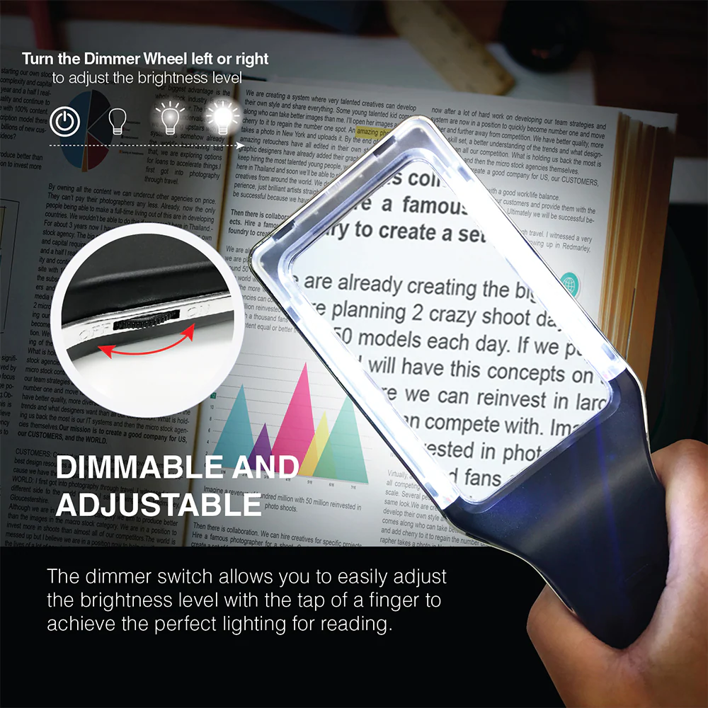 Rechargeable Handheld Dimmable Magnifier - Image 4