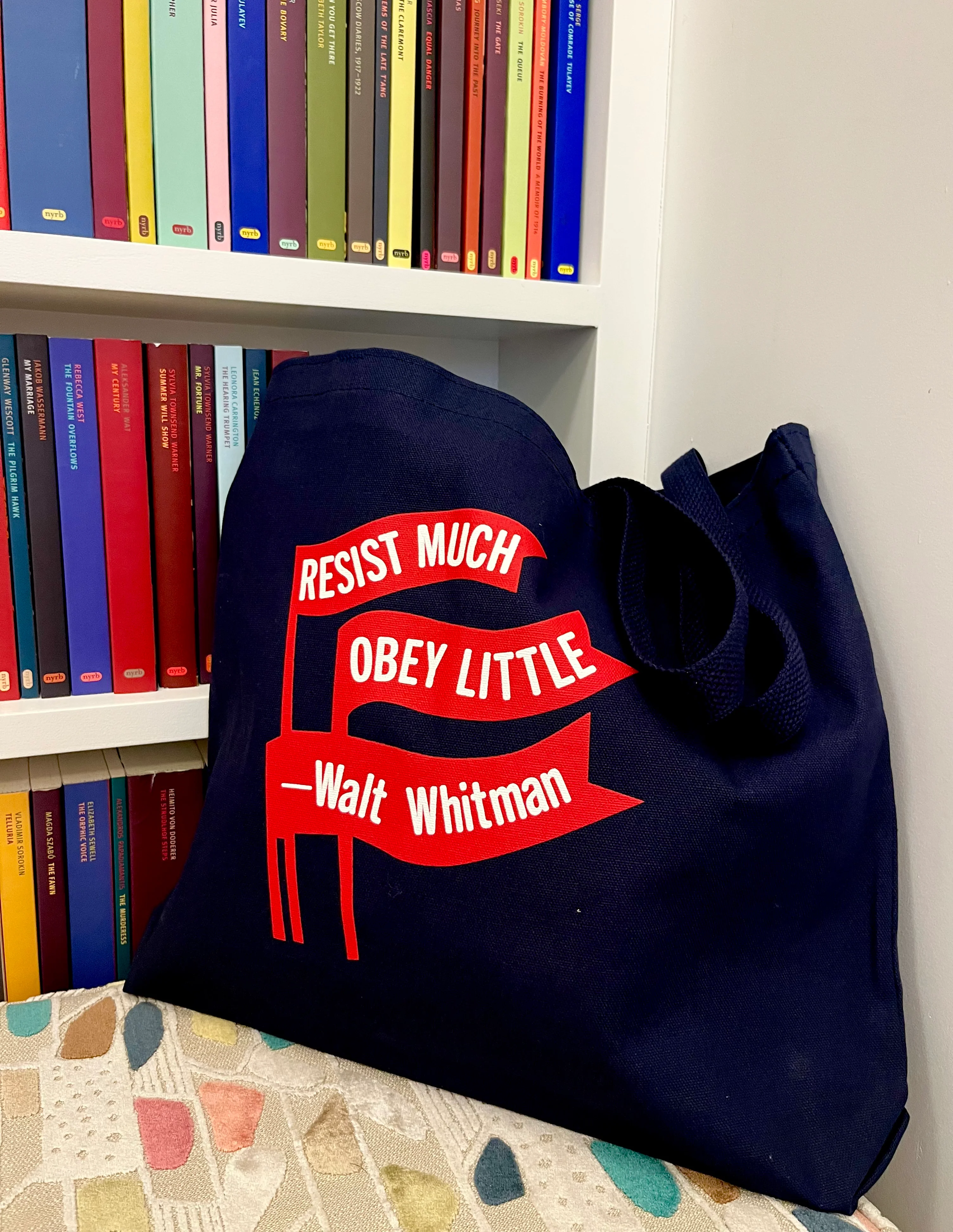 Resist Much, Obey Little Tote Bag - Image 2