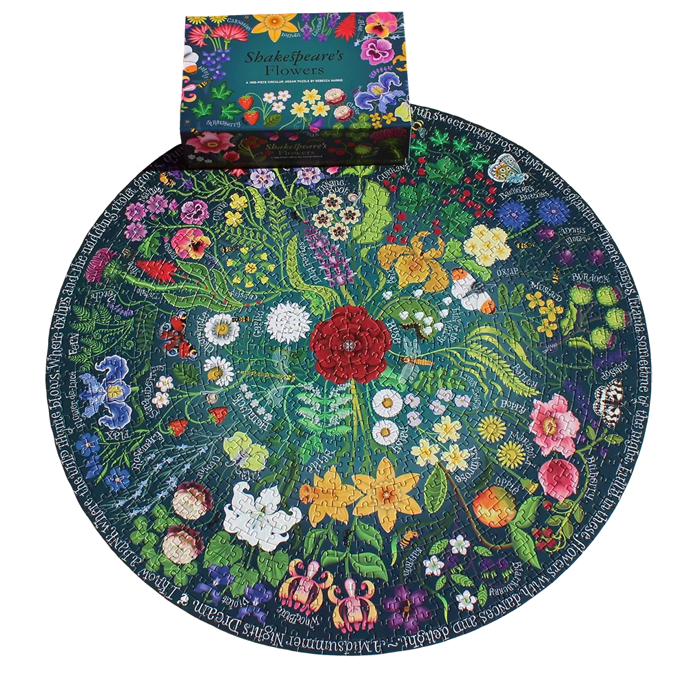 Shakespeare’s Flowers: 1,000-Piece Puzzle - Image 2