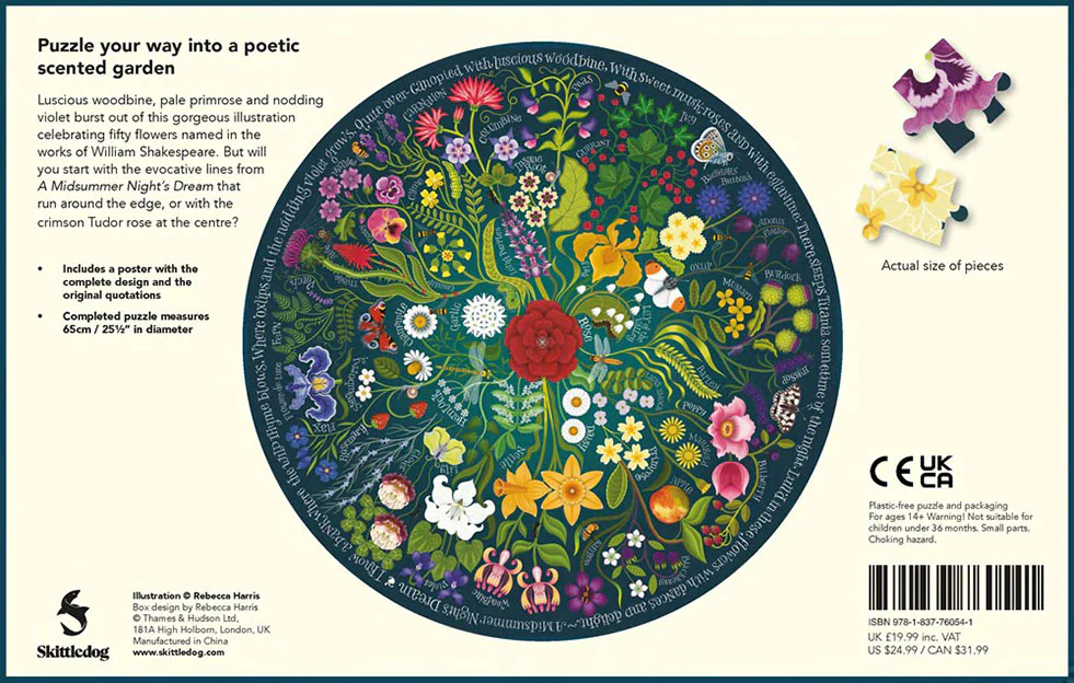 Shakespeare’s Flowers: 1,000-Piece Puzzle - Image 5