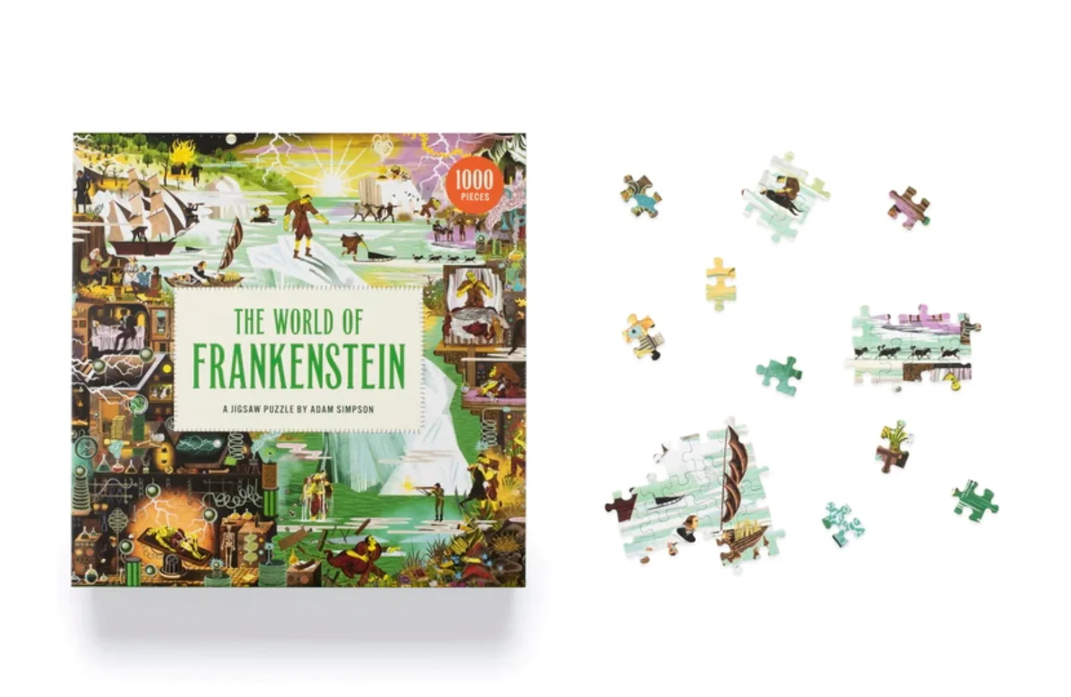 The World of Frankenstein: 1,000-Piece Puzzle - Image 2
