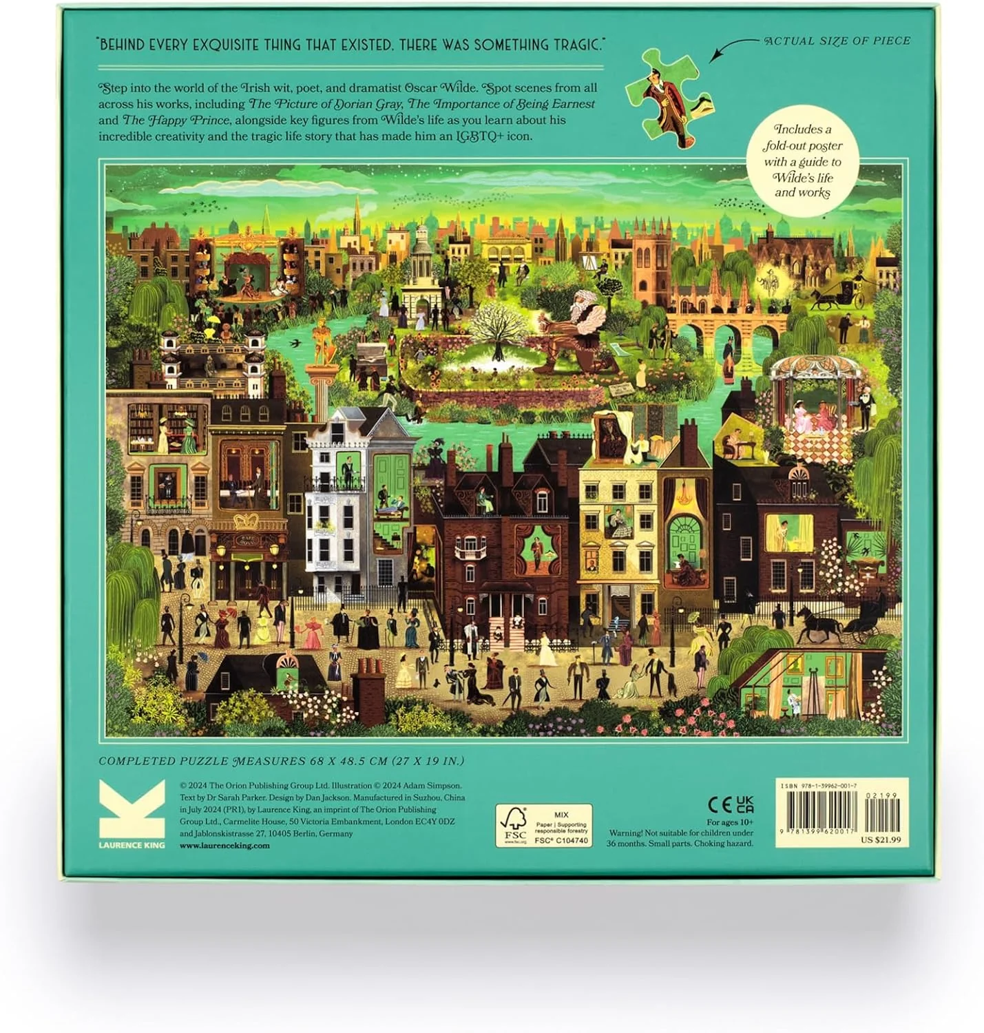 The World of Oscar Wilde: 1,000 Piece Puzzle - Image 6