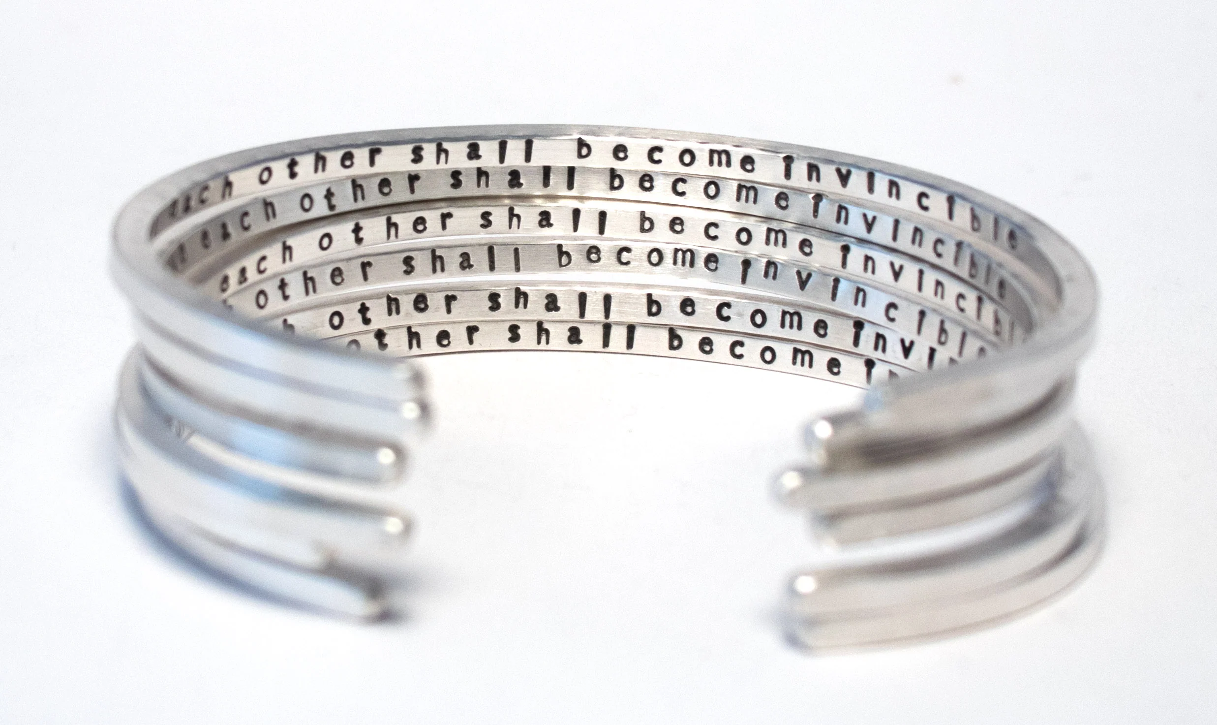 “Those Who Love Each Other” Sterling Silver Bracelet - Image 3