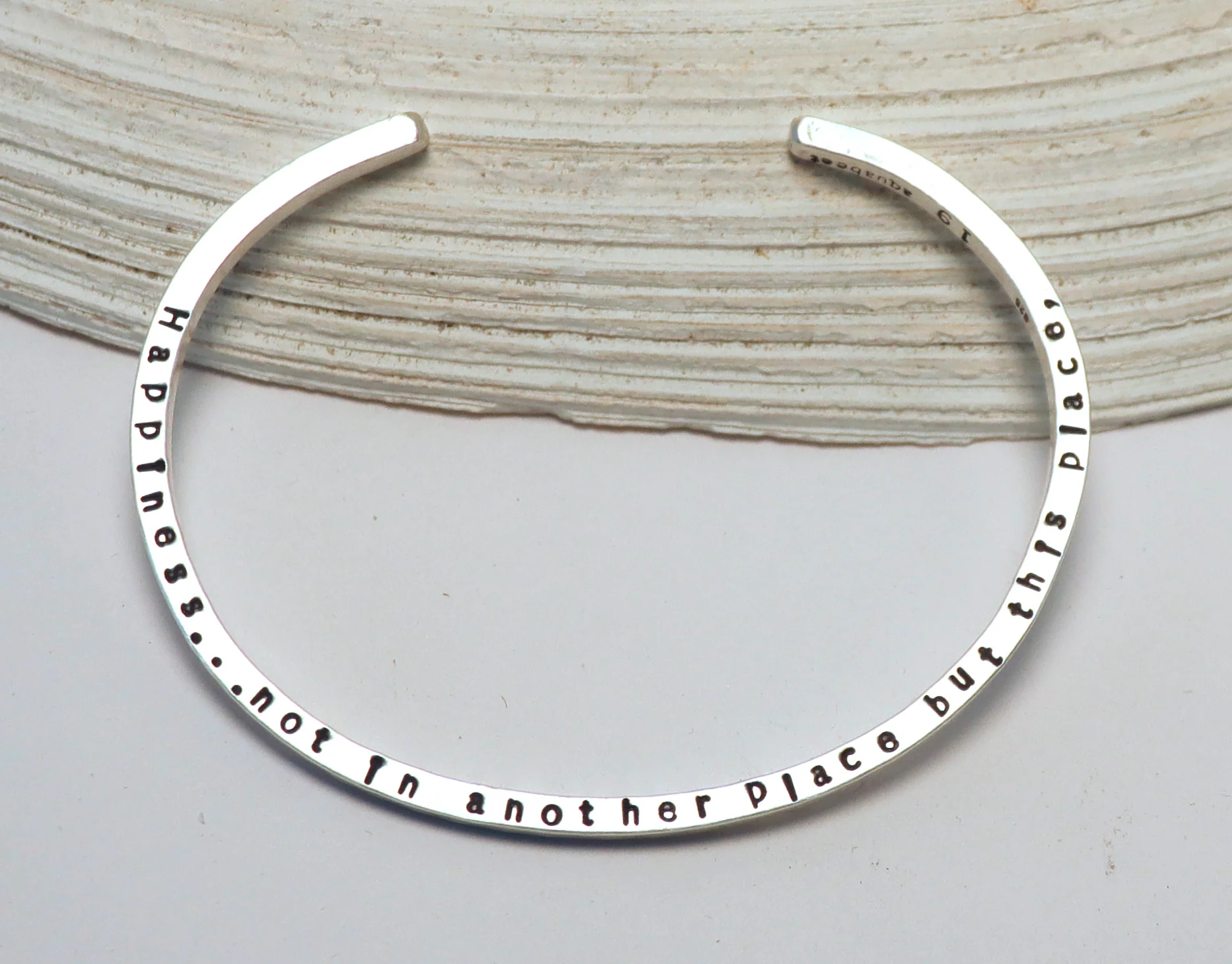 Walt Whitman Happiness Quote Bracelet - Image 3