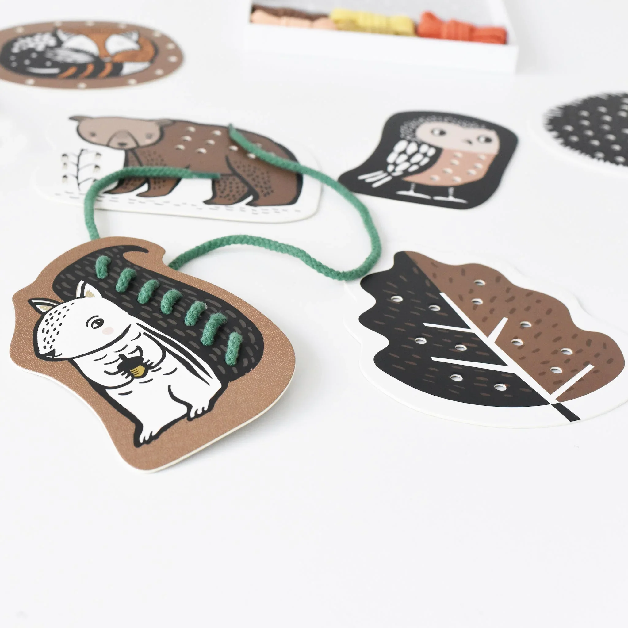 Woodland Animal Lacing Cards - Image 2